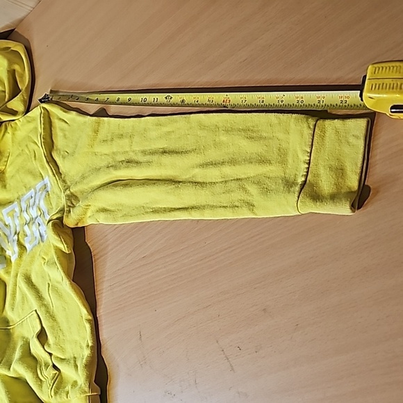 Med Bright Yellow Pink hoodie Victoria's secret - Picture 12 of 12